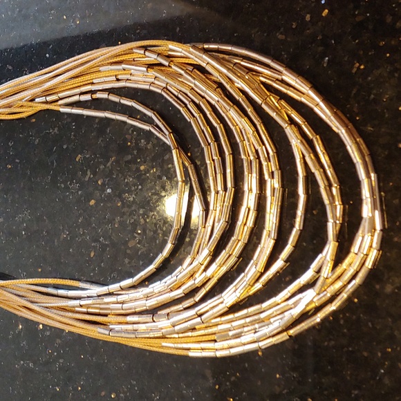 Fancy statement necklace. - Picture 2 of 4